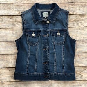 Wax jean Denim Vest size small